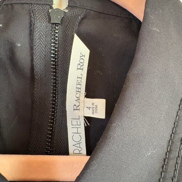 Rachel Rachel Roy Black Beaded Sleeveless Collared Dress NWT Women’s Size 4 - Picture 8 of 9